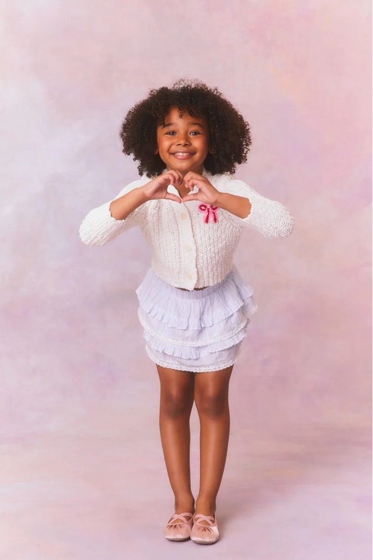 Girls Menna Bow Cardigan - Mymoui