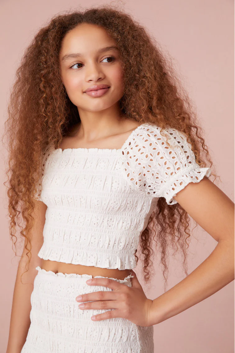 Girls Remina Smocked Top - Mymoui